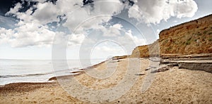 Seascape image of Happisburgh beach