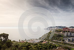 Seascape image of spain