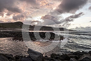 seascape from Las Palmas de Gran Canaria at sunset