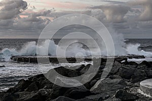 seascape from Las Palmas de Gran Canaria at sunset