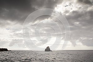 Seascape of Madeira in Portugal