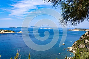 Seascape near Porto Timoni beach at Corfu Island ,Greece