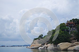 Seascape next to Co Thach Pagoda temple