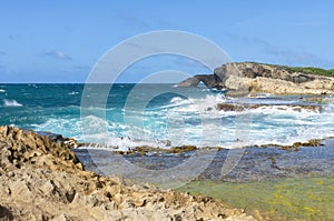 Seascape of North Coast Puerto Rico at Cueva Del Indio photo