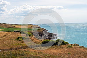 Seascape at the Opal coast in France