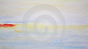 Seascape painting. Abstract art background.