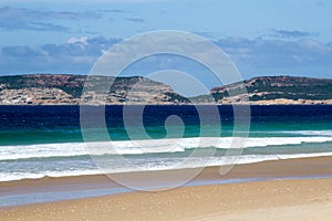 Seascape at Plettenberg South Africa showing the peninsula