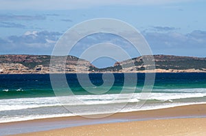 Seascape at Plettenberg South Africa showing the peninsula