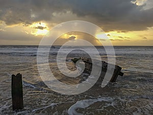 Seascape Rain on Horizon Outer Banks