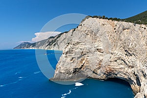 Seascape with Rocks near Porto Katsiki Beach, Lefkada, Ionian Islands, Greece