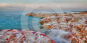 Seascape - Rocks with ocean view at Nightcliff, Northern Territory, Australia