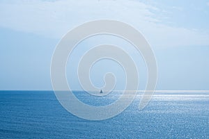 Seascape and a sailing boat