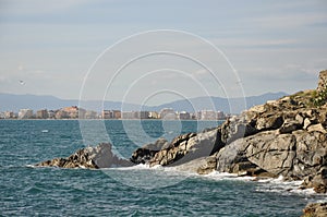 Seascape in southeast Catalonia