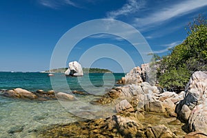 seascape with stone arch over sea, Ko Man Klang, Rayong