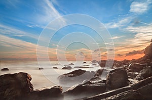 Seascape Stone and Heavy Cloundy