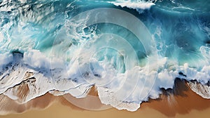 seascape summer vacation holiday waves surf travel tropical sea background panorama Turquoise ocean sand beach
