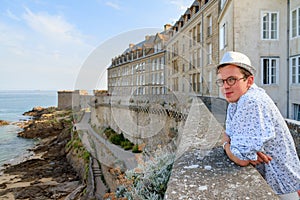 Seascape tourist view Saint-Malo