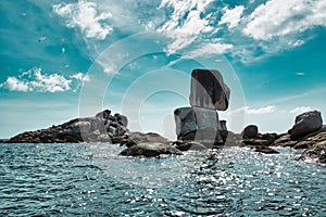 Seascape view of the beautiful Andaman sea around Koh Lipe island