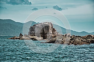 Seascape view of the beautiful Andaman sea around Koh Lipe island