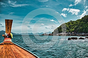 Seascape view of the beautiful Andaman sea around Koh Lipe island