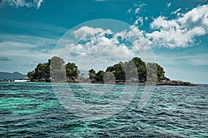 Seascape view of the beautiful Andaman sea around Koh Lipe island