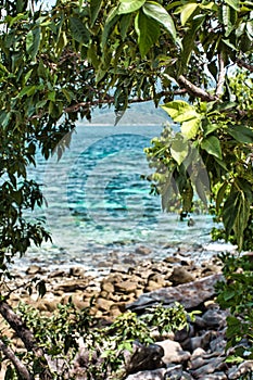 Seascape view of the beautiful Andaman sea around Koh Lipe island