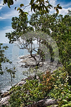 Seascape view of the beautiful Andaman sea around Koh Lipe island