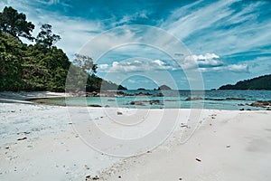 Seascape view of the beautiful Andaman sea around Koh Lipe island