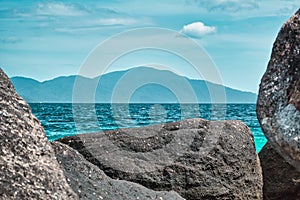 Seascape view of the beautiful Andaman sea around Koh Lipe island