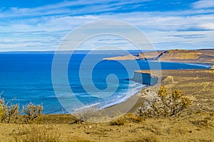 Seascape View from Punta del Marquez Viewpoint, Chubut, Argentina photo