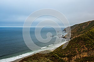 Seascape view from the Tomales Point trail in Point Reyes