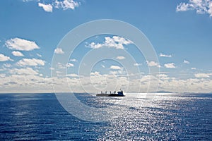 Seascapes. Various kinds of colorful blue sky, sun, clouds and open spaces of the world ocean.