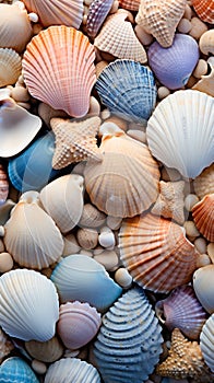 Seashell Collection, Soft focus, Macro shots, Stillness, Shoreline