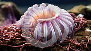 Seashells background texture close up. Closeup of beautiful colorful sea shells in different shapes, coral and starfish