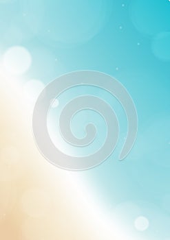 Seashore background with bokeh effect photo