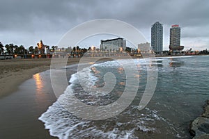 Seashore in Barcelona