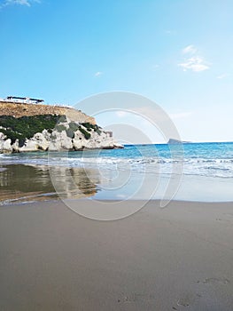 Seashore in Benidorm city