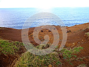 Seashore on Easter Island Rapa Nui, Chile