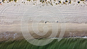 seashore filming from a drone view from above, Ukraine, Odessa