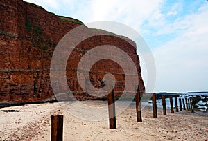 Seashore at heligoland island