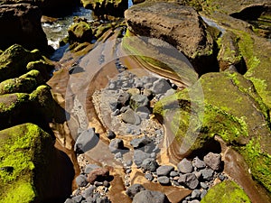 Seashore at low tide, The confital