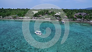 Seashore in Moalboal, Cebu, Philippines. Beautiful Landscape with Seashore and People in Background I