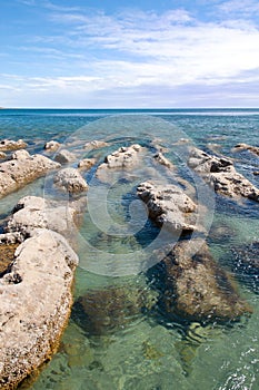 Seashore in patagonia.