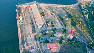 Seashore view from above. Ukraine. Zatoka.