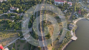 Seashore view from above. Ukraine. Zatoka.