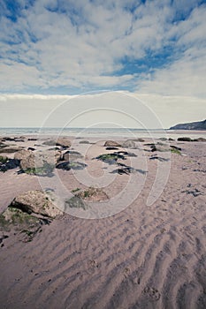 Seaside beach scene portrait format.tif