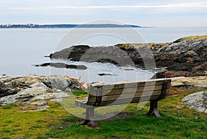 Seaside bench