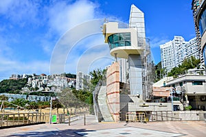 Seaside building in hong kong