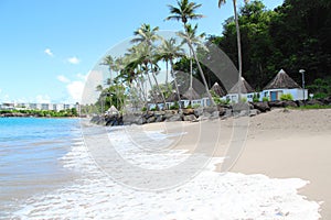 Seaside bungalows, Guadeloupe