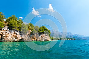 Seaside cliff in Croatia